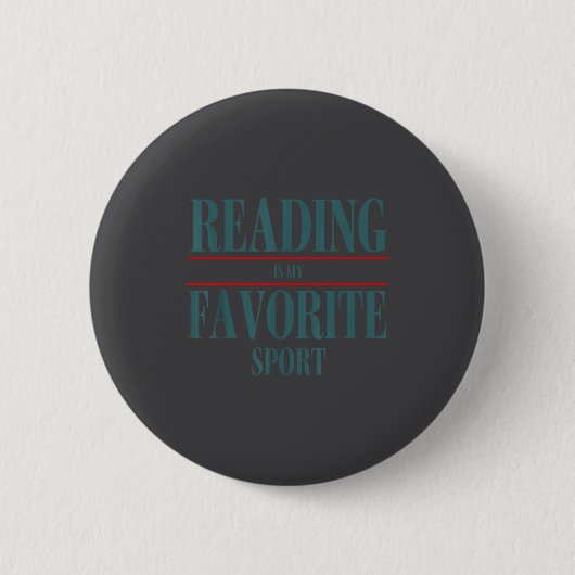 Funny Reading Is My Favorite Srt Book Lover Quote Button (Vorderseite)