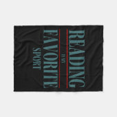 Funny Reading Is My Favorite Srt Book Lover Quote Fleecedecke (Vorderseite (Horizontal))