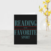 Funny Reading Is My Favorite Srt Book Lover Quote Karte (Gelbe Blume)