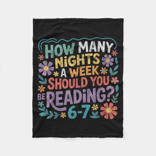 Funny Reading Six Seven Meme Book Lover 67 Teacher Fleecedecke (Vorderseite)