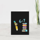 Funny Reading Six Seven Meme Book Lover 67 Teacher Karte (Vorderseite)
