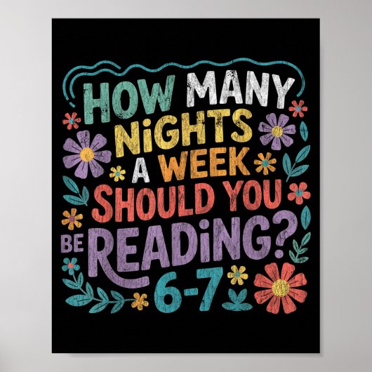 Funny Reading Six Seven Meme Book Lover 67 Teacher Poster (Vorne)