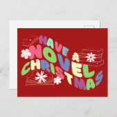 Funny Reading Wavy Texte für Bookon Weihnachten Postkarte (Vorne/Hinten)