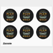 Funny Ready Quote Rezisionsplan Spielen Golf Runder Aufkleber (Blatt)
