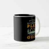 Funny Ready Quote Rezisionsplan Spielen Golf Zweifarbige Tasse (VorderseiteRechts)