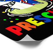 Funny Ready To Attack Preschool Teacher Kids Back  Poster (Ecke)