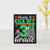 Funny ready to kick off 3rd Grade Soccer wieder au Karte (Gelbe Blume)