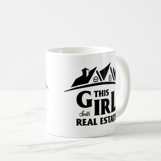 Funny Real Anwesen Agent Broker Realtor Geschenk Kaffeetasse (VorderseiteRechts)