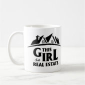 Funny Real Anwesen Agent Broker Realtor Geschenk Kaffeetasse (Links)