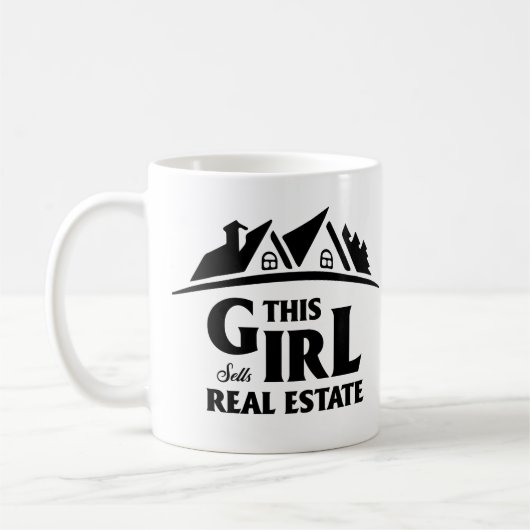 Funny Real Anwesen Agent Broker Realtor Geschenk Kaffeetasse (Links)