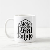 Funny Real Anwesen Agent Geschenk House Broker Rea Kaffeetasse (Links)