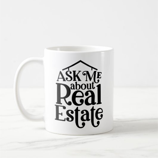 Funny Real Anwesen Agent Geschenk House Broker Rea Kaffeetasse (Links)