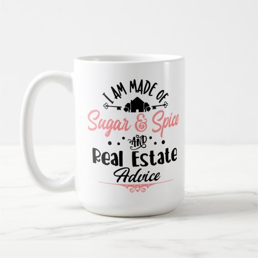 Funny Real Anwesen Agent Geschenk Zuhause Broker R Kaffeetasse (Links)