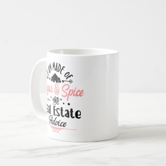 Funny Real Anwesen Agent Geschenk Zuhause Broker R Kaffeetasse (Vorderseite Links)