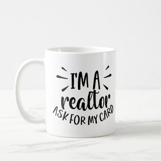 Funny Real Anwesen Agent House Broker Realtor Gesc Kaffeetasse (Links)