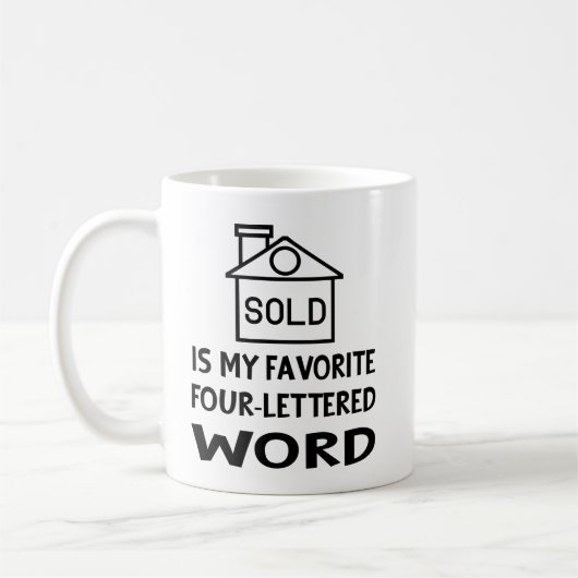Funny Real Anwesen Agent House Broker Realtor Gesc Kaffeetasse (Links)