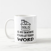 Funny Real Anwesen Agent House Broker Realtor Gesc Kaffeetasse (Links)