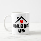 Funny Real Anwesen Agent House Broker Realtor Gesc Kaffeetasse (Links)