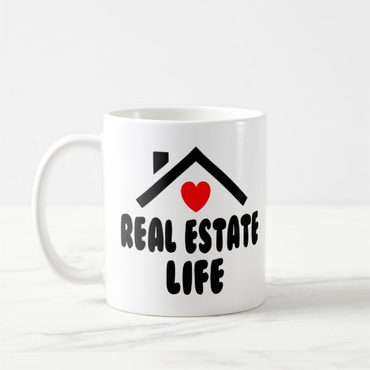 Funny Real Anwesen Agent House Broker Realtor Gesc Kaffeetasse (Links)