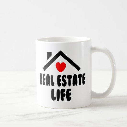 Funny Real Anwesen Agent House Broker Realtor Gesc Kaffeetasse (Rechts)