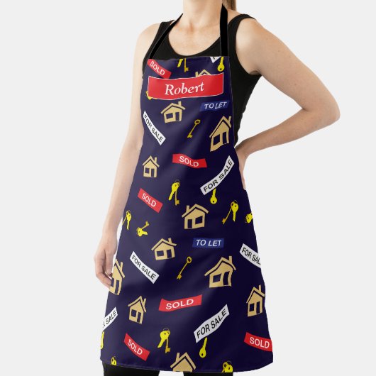 Funny Real Anwesen Agent Personalisiert Schürze (InSitu)