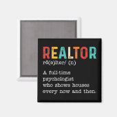 Funny Real Anwesen Agent Realtor Job Beschreibung Magnet (Vorderseite/Rückseite)