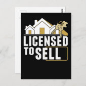Funny Real Anwesen Agent Spaß Property Broker Postkarte (Vorne/Hinten)