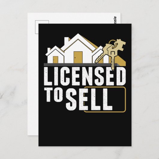 Funny Real Anwesen Agent Spaß Property Broker Postkarte (Vorne/Hinten)