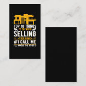 Funny Real Anwesen Agent Spaß Property Broker Visitenkarte (Vorne/Hinten)