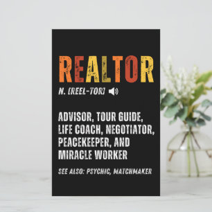 Funny Real Anwesen Broker Realtor Briefpapier