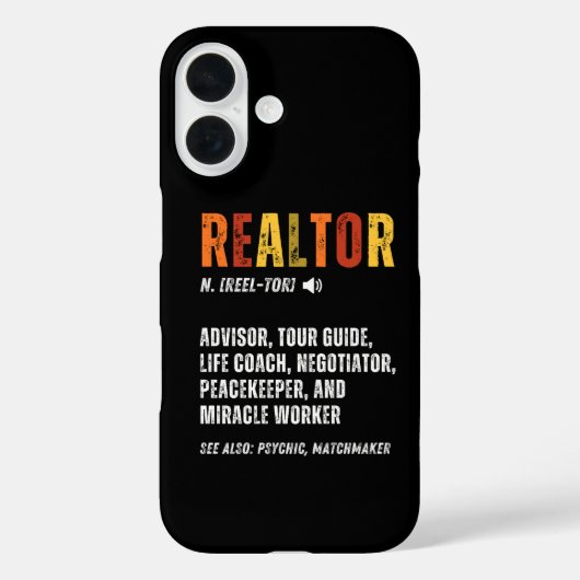 Funny Real Anwesen Broker Realtor Case-Mate iPhone Hülle (Rückseite)