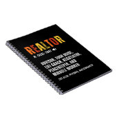 Funny Real Anwesen Broker Realtor Notizblock (Rechte Seite)