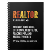 Funny Real Anwesen Broker Realtor Notizblock (Vorderseite)