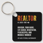 Funny Real Anwesen Broker Realtor Schlüsselanhänger (Vorderseite)
