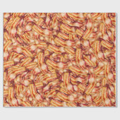 Funny Real Bacon Pattern Gag Gift Geschenkpapier (Flach)