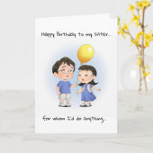 Funny Real Eltern glücklich Geburtstagsister Karte (Gelbe Blume)