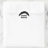 Funny Real Men Cookie Duster Mustache Runder Aufkleber (Tasche)