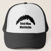 Funny Real Men Cookie Duster Mustache Truckerkappe (Vorderseite)
