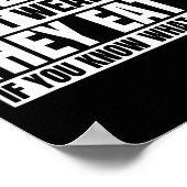 Funny Real Men Don't Wear Nk - If You Know What I  Poster (Ecke)