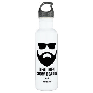 Funny Real Men wachsen Bärenname Edelstahlflasche
