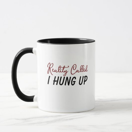 Funny Reality genannt Monogram Tasse (Links)