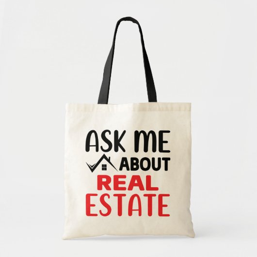 Funny Realtor Geschenk Real Anwesen Agent Broker Tragetasche (Vorne)
