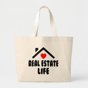 Funny Realtor Geschenk Real Anwesen Agent Broker Z Jumbo Stoffbeutel