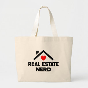 Funny Realtor Geschenk Real Anwesen Agent Broker Z Jumbo Stoffbeutel