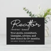 Funny Realtor Job Description Real Estate Humor Einladung (Stehend Vorderseite)