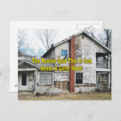 Funny Realtor sagte, es brauche ein wenig Arbeit Postkarte (Vorne/Hinten)