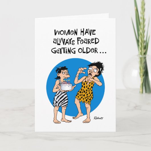 Funny Reassurance Birthday Card für eine Frau Karte (Vorderseite)
