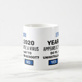 Funny Reboot 2020 Computer Geek Virus gefunden Kaffeetasse (Mittel)