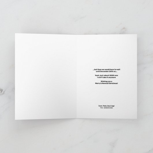 Funny Reboot 2020 Computer Nerd Weihnachten (Innenseite)