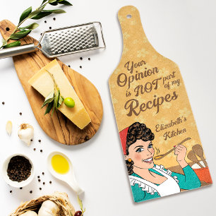 Funny Recipe Cutting Board Geschenk Schneidebrett